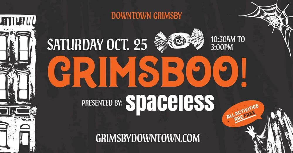 Join us for GrimsBOO!, Downtown Grimsby’s Signature Halloween Event Presented by Spaceless Marketing